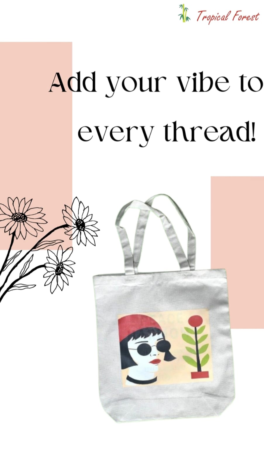 Tropical Forest Jute Bags